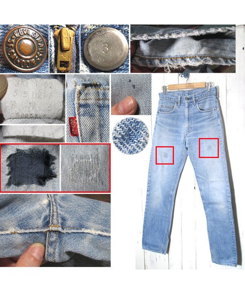 リバティー ボストン・レジェンド P5 デミアンバー 46/22 ヴィンテージ 77年製 Levi's 505 