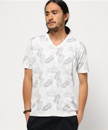 MEN'S BIGI | リーフプリント サーフＴシャツ(Tシャツ/カットソー)