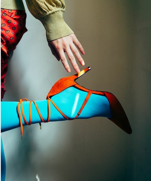 ILIMA（イリマ）の「EVOL ILIMA セパレートレースアップパンプス IH7275（パンプス・レディース・ブラック/ベージュ/ワインレッド/オレンジ・22.0cm/22.5cm/23.0cm/23.5cm/24.0cm/24.5cm）」の4枚目の写真