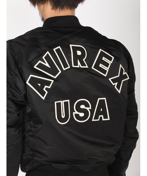 AVIREX（アヴィレックス）の「MA-1 COMMERCIAL LOGO（ジャケット/アウター・メンズ・BLACK/SILVER/ROYAL/SAGE・M/L/XL/XXL）」の7枚目の写真