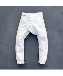 Audience | 赤耳ホワイトデニムロークロッチアンクルパンツ / Upscape Audience(デニムパンツ)