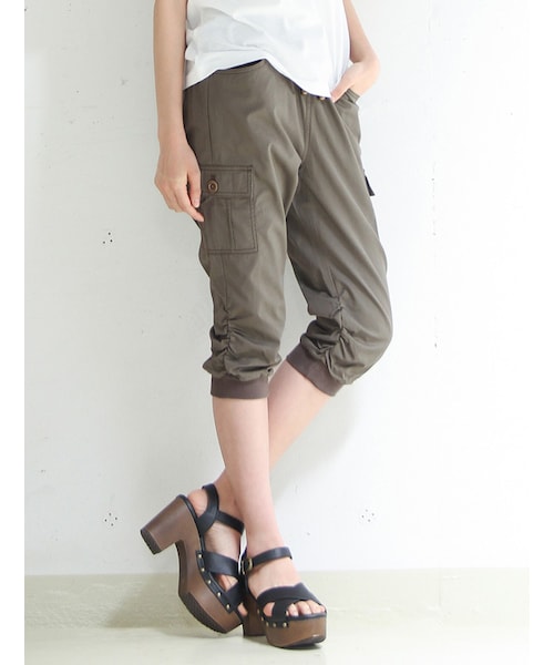 Honeys（ハニーズ）の「ミリタリーパンツ（パンツ・スキニー・レディース・ブラック/ネイビー/ベージュ迷彩/迷彩柄/カーキ/ライトカーキ/ベージュ・Ｓ/Ｍ/Ｌ）」の6枚目の写真