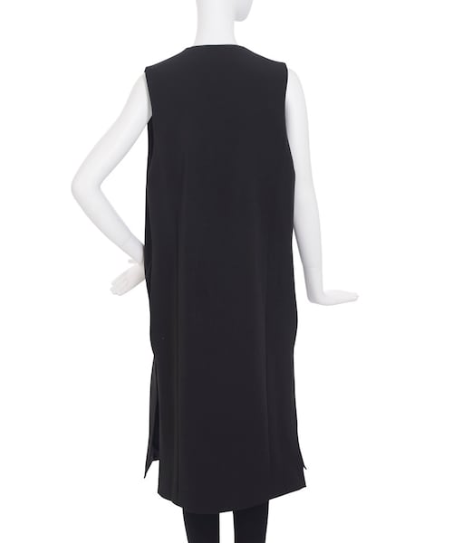 MURUA（ムルーア）の「【EDGE】ノーカラーロングベスト（ジャケット/アウター・レディース・ブラック/キャメル・F）」の8枚目の写真