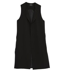 MURUA | 【EDGE】ノーカラーロングベスト(ジャケット/アウター)