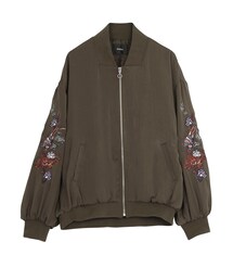 MURUA | 【EDGE】エンブロイダリーギャザーブルゾン(ジャケット/アウター)