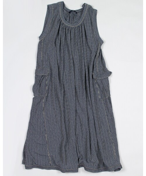45r フォーティファイブアール の インディゴ天竺ワーキングワンピース ワンピース ドレス Wear