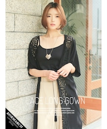 KORMARCH | レースロングガウン(カーディガン/ボレロ)