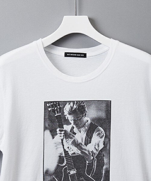 DIET BUTCHER（ダイエットブッチャー）の「DIET BUTCHER SLIM SKIN 『DAVID BOWIE R.I.P』Tシャツ（Tシャツ/カットソー・メンズ・ホワイト・2/3）」の5枚目の写真
