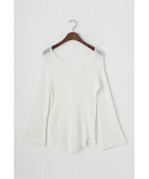 imvely | サマーニットホワイトTシャツ(ニット/セーター)