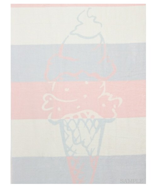 gelato pique（ジェラートピケ）の「アイスジャガードビーチタオル（ビーチグッズ・レディース・PNK・F）」の3枚目の写真