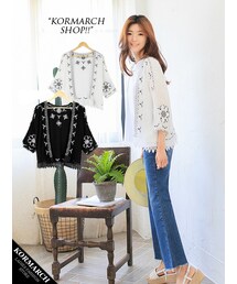 KORMARCH | エスニックパターンミディアムガウン(カーディガン/ボレロ)