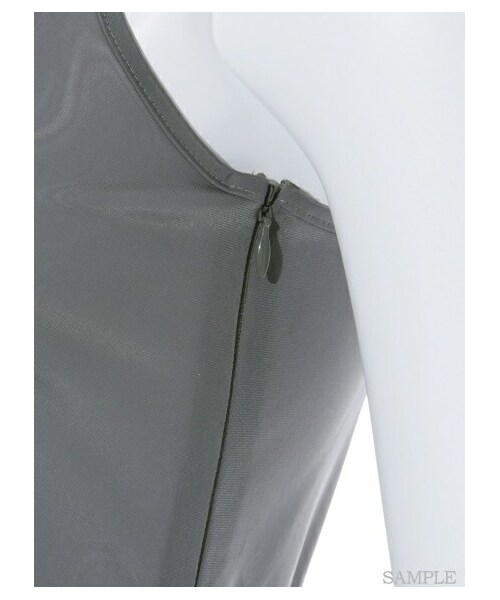 FRAY I.D（フレイアイディー）の「カシュクールニットコンビワンピース（ニットワンピース・レディース・BEG/DGRY・0/1）」の10枚目の写真