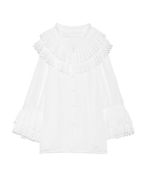 LILY BROWN | カットワークフリルシャツ(トップス)