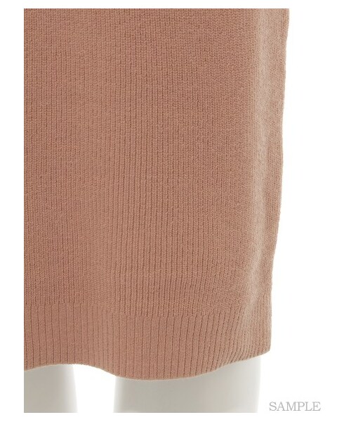 LILY BROWN（リリーブラウン）の「バックカシュクールニットワンピース（ニットワンピース・レディース・CML/GRY/BLK・F）」の10枚目の写真