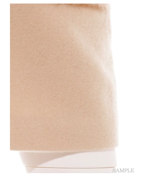 LILY BROWN（リリーブラウン）の「[L.B CANDY STOCK]フェイクファービジュースカート（ミニスカート・レディース・PNK/GRY・0/1）」の9枚目の写真