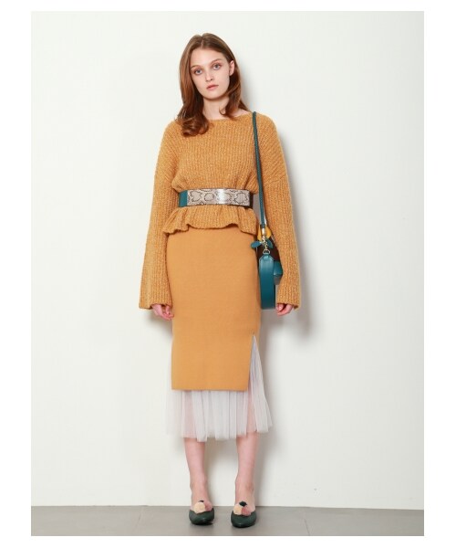 LILY BROWN（リリーブラウン）の「ポンポン付フラットミュール（フラットシューズ・レディース・IVR/GRN/BRW・S/M/L）」の10枚目の写真