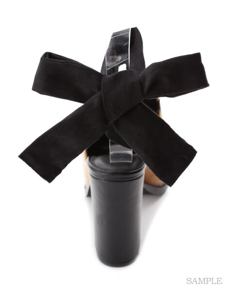 LILY BROWN（リリーブラウン）の「2wayレースアップサボ（サンダル・レディース・CML/BLK/BEG・S/M/L）」の5枚目の写真