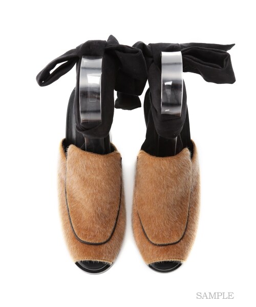 LILY BROWN（リリーブラウン）の「2wayレースアップサボ（サンダル・レディース・CML/BLK/BEG・S/M/L）」の7枚目の写真