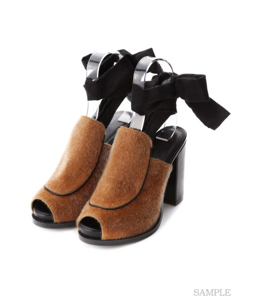 LILY BROWN（リリーブラウン）の「2wayレースアップサボ（サンダル・レディース・CML/BLK/BEG・S/M/L）」の6枚目の写真