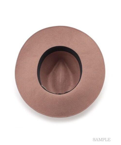 LILY BROWN（リリーブラウン）の「ベロアテープフェルトハット（ハット・レディース・MOC/KKI/BLK・F）」の6枚目の写真