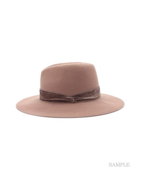 LILY BROWN（リリーブラウン）の「ベロアテープフェルトハット（ハット・レディース・MOC/KKI/BLK・F）」の5枚目の写真