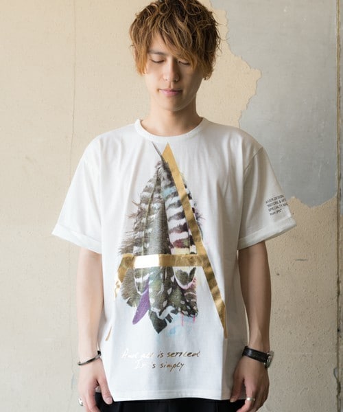 CASPER JOHN AIVER(キャスパージョンアイバー)の「CASPER JOHN AIVER ビッグAロングTシャツ(Tシャツ/カットソー・メンズ・ホワイト/ブラック・FREE)」の3枚目の写真