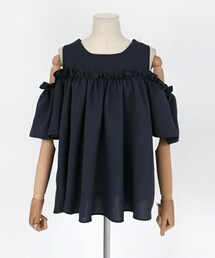 DHOLIC | オープンショルダーフレアブラウス(Tシャツ/カットソー)