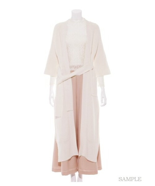 FURFUR（ファーファー）の「ベルスリーブロングカーディガン（カーディガン・レディース・PNK/GRY/NVY・F）」の5枚目の写真