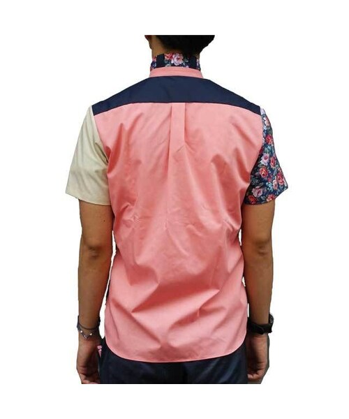 NIRAME.CO（ニラメッコ）の「蝶カラ―しゃつ　花柄（シャツ/ブラウス・メンズ・その他）」の4枚目の写真