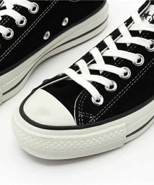 CONVERSE（コンバース）の「日本製 レディース コンバース スエード オールスター CONVERSE SUEDE ALL STAR J OX 3490（スニーカー・レディース・ブラック・23.5cm/24cm/24.5cm）」の6枚目の写真