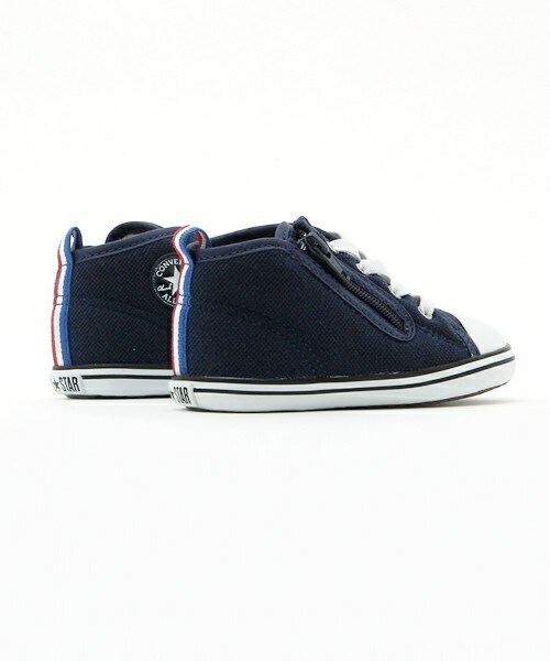 CONVERSE（コンバース）の「ベビー キッズ コンバース オールスター CONVERSE BABY ALL STAR N POLOSHIRTS TC Z 32711490/32711495（スニーカー・キッズ・ホワイト/ネイビー・14cm/15cm）」の5枚目の写真