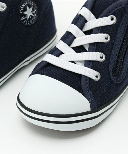 CONVERSE（コンバース）の「ベビー キッズ コンバース オールスター CONVERSE BABY ALL STAR N POLOSHIRTS TC Z 32711490/32711495（スニーカー・キッズ・ホワイト/ネイビー・14cm/15cm）」の7枚目の写真