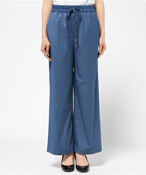 Bou Jeloud(ブージュルード)の「ドロリーリラックスワイドパンツ(その他パンツ・レディース・カーキ/ブルー・38)」の3枚目の写真