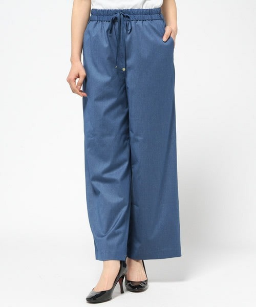Bou Jeloud(ブージュルード)の「ドロリーリラックスワイドパンツ(その他パンツ・レディース・カーキ/ブルー・38)」の2枚目の写真