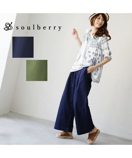 Soulberry ソウルベリー の シンプルワイドパンツ その他パンツ Wear