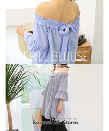 KORMARCH | プリーツスリーブオフショルダー(シャツ/ブラウス)