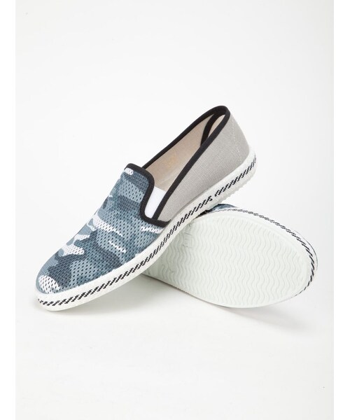 ROYAL FLASH（ロイヤルフラッシュ）の「カモ柄メッシュスリッポン（シューズ・メンズ・GREY・40/41/42）」の4枚目の写真