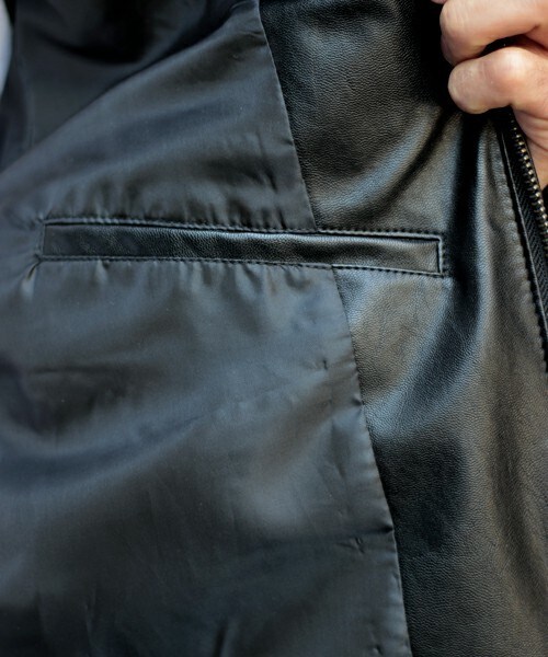 glory crew(グローリークルー)の「【2016 AW新作】シングルライダースブルゾン(ライダースジャケット・メンズ・ブラック/ネイビー/キャメル/ボルドー・M/L/LL)」の11枚目の写真