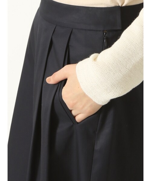 36Quatre-Neuf（カトルナフ）の「スーピマバーバリワイドパンツ【予約】（パンツ・レディース・beige/khaki/navy・1/2）」の7枚目の写真