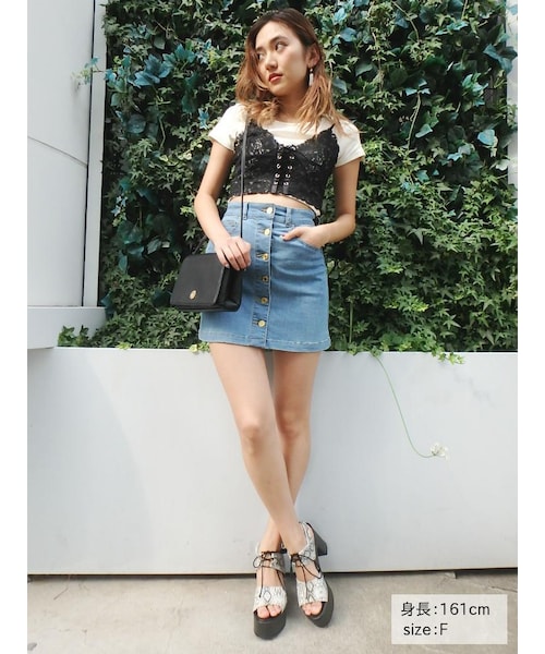 EVRIS（エヴリス）の「レースアップレースビスチェ（）」 - WEAR