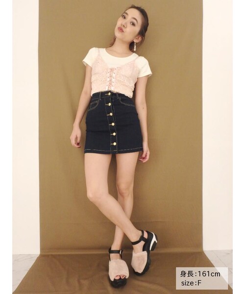 EVRIS（エヴリス）の「レースアップレースビスチェ（）」 - WEAR