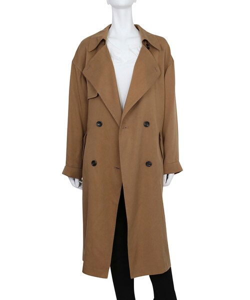 Ungrid（アングリッド）の「テンセルルーズトレンチコート（ジャケット/アウター・レディース・カーキ/キャメル・S/M）」の5枚目の写真