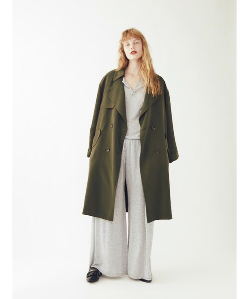 Ungrid（アングリッド）の「テンセルルーズトレンチコート（ジャケット/アウター・レディース・カーキ/キャメル・S/M）」の3枚目の写真