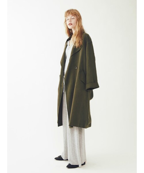 Ungrid（アングリッド）の「テンセルルーズトレンチコート（ジャケット/アウター・レディース・カーキ/キャメル・S/M）」の4枚目の写真