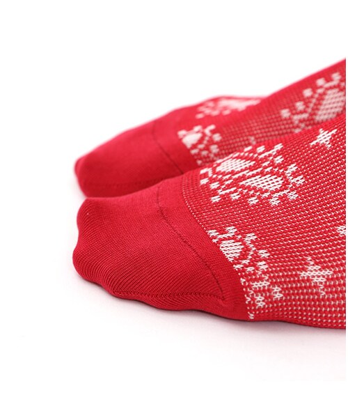 Tabio（タビオ）の「ジャガードバンダナ柄ソックス（ソックス・靴下・レディース・オフホワイト/グレー/クロ/アカ/メイブルー/ネイビー・22.5～24.5cm）」の13枚目の写真