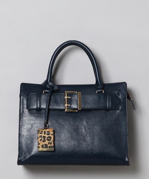 JEANASIS（ジーナシス）の「ベルトスクエアトート（バッグ・ブラック()/ブラウン()/ネイビー()・FREE）」の3枚目の写真