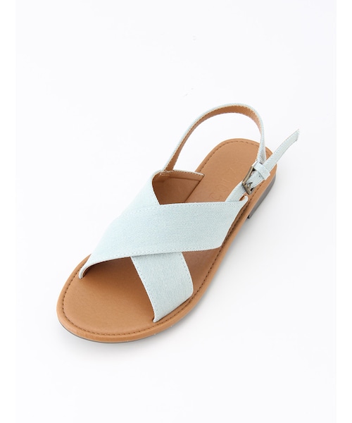 Honeys（ハニーズ）の「クロスベタサンダル（サンダル・レディース・オフ/クロ/サックス/エンジ/ブラウン・Ｓ/Ｍ/Ｌ/ＬＬ）」の5枚目の写真