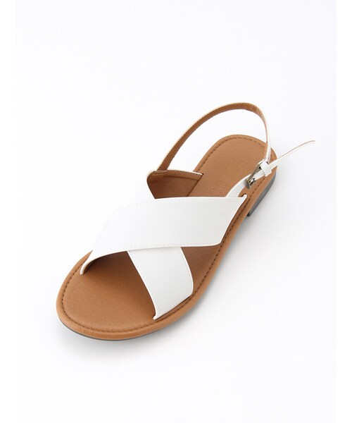 Honeys（ハニーズ）の「クロスベタサンダル（サンダル・レディース・オフ/クロ/サックス/エンジ/ブラウン・Ｓ/Ｍ/Ｌ/ＬＬ）」の2枚目の写真