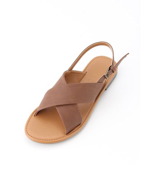 Honeys（ハニーズ）の「クロスベタサンダル（サンダル・レディース・オフ/クロ/サックス/エンジ/ブラウン・Ｓ/Ｍ/Ｌ/ＬＬ）」の4枚目の写真