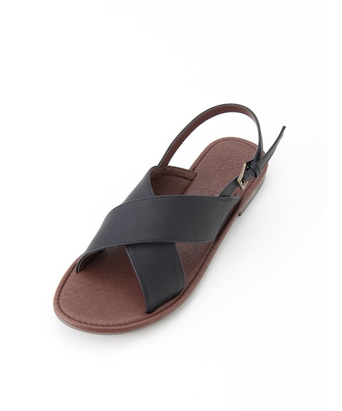 Honeys（ハニーズ）の「クロスベタサンダル（サンダル・レディース・オフ/クロ/サックス/エンジ/ブラウン・Ｓ/Ｍ/Ｌ/ＬＬ）」の3枚目の写真